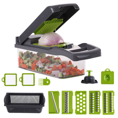 Ferramentas de cozinha verde/cinzento Cortador de legumes multifuncional para 2023