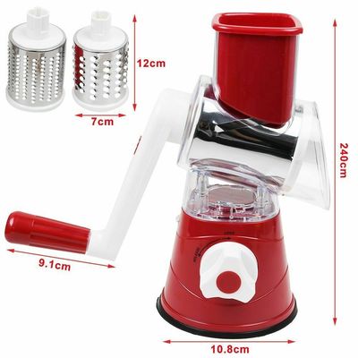 Grateira de queijo rotativa manual caixa de trituração redonda triturador de tambor para trituração de vegetais