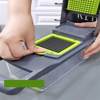 Seja criativo na cozinha com o nosso cortador manual de frutas e legumes 12 em 1