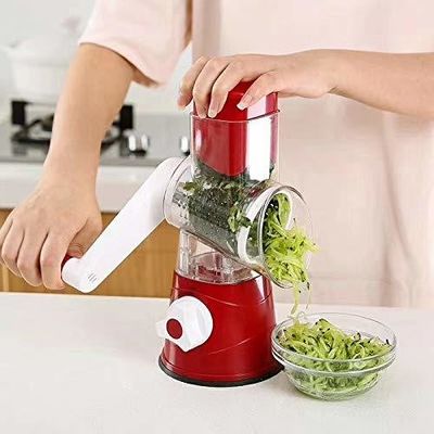 Atualize a sua cozinha com este Grateador de Queijo Rotativo Manual Round Tumbling Box Shredder