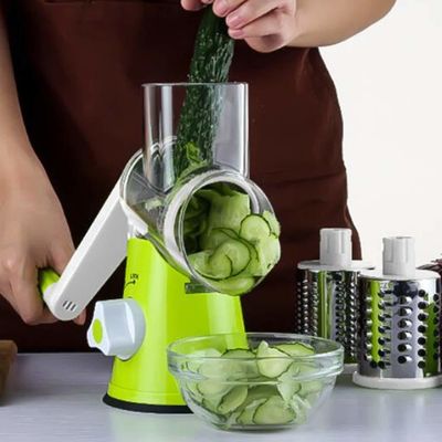 Atualize a sua cozinha com este Grateador de Queijo Rotativo Manual Round Tumbling Box Shredder