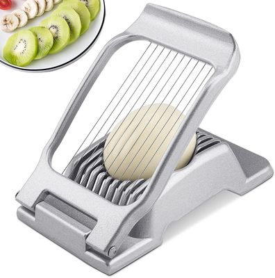 Cortador de ovos de aço inoxidável para ovos cozidos perfeitamente cortados e morangos suculentos