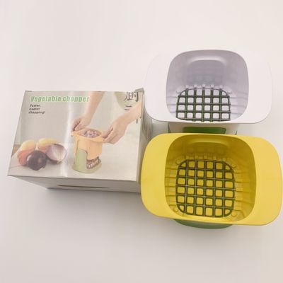 2 em 1 Vegetable Chopper Decoupage Slicing Manual Slicer Press Alho etc Aço inoxidável