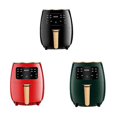 Função com indicador de luz 4.5L 6L Superfície de cozinha antiaderente Fritadora a ar sem óleo