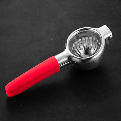 340G Limão Citrus Press Juicer com construção de aço inoxidável e alça de silicone suave