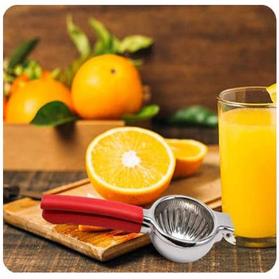 340G Limão Citrus Press Juicer com construção de aço inoxidável e alça de silicone suave