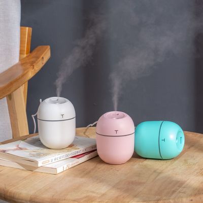 LED Night Light Umidificador de Ar Ultrassônico com Função de Aromaterapia para Casa e Carro