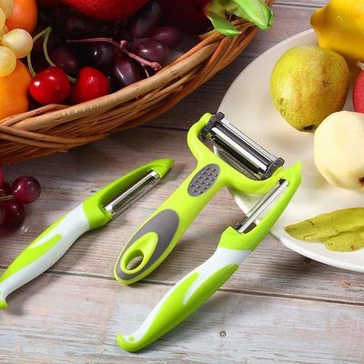Preparação de vegetais seguros Peelers Julienne Peeler e Mandolin Slicer em 19 * 2,5 * 2cm Tamanho