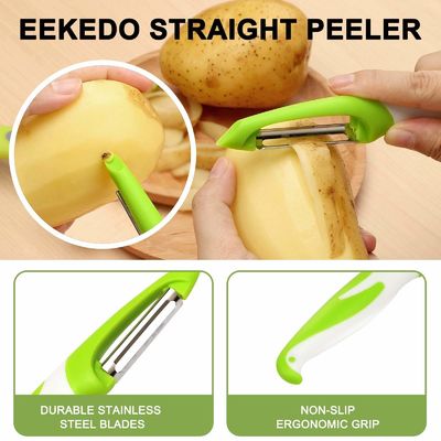 Preparação de vegetais seguros Peelers Julienne Peeler e Mandolin Slicer em 19 * 2,5 * 2cm Tamanho