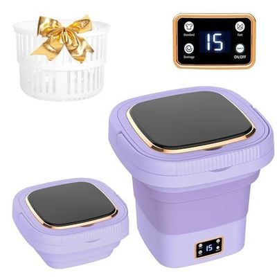Máquina de lavar roupa portátil para limpeza profunda de sapatos Mini-lavadora de tipo automático dobrável