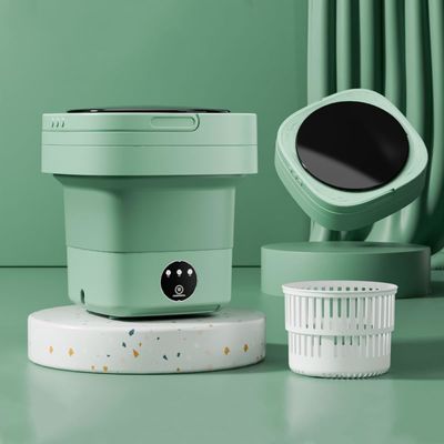 Máquina de lavar roupa portátil para limpeza profunda de sapatos Mini-lavadora de tipo automático dobrável