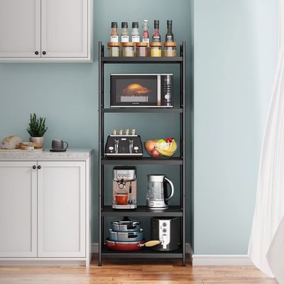 Prateleira de cozinha Organize estante de armazenamento de aço inoxidável para rotação de frutas e vegetais
