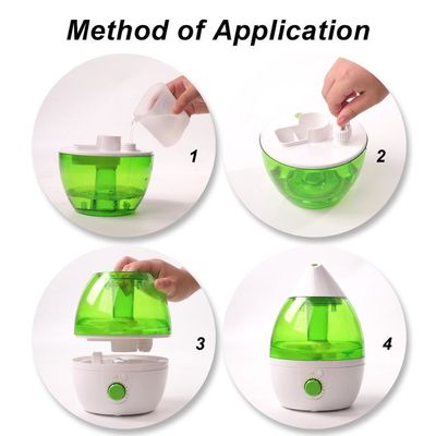 Humidificador silencioso de capacidade de 1,0-2,5 L para proteção contra a escassez de água em casa e no quarto do bebê