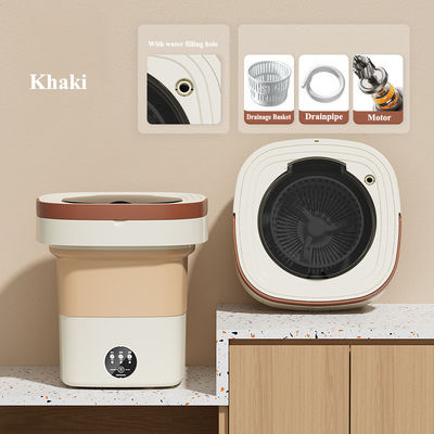 Banheira de plástico Máquina de lavar mini-plegável portátil totalmente automática para meias de roupa interior