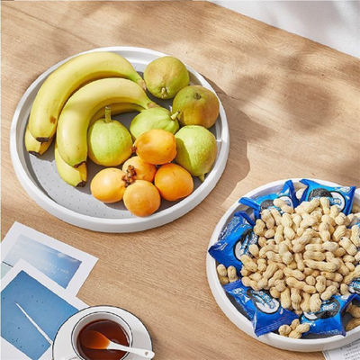 Organizador de placas giratórias de plástico para cozinha para especiarias e colocação de frutas