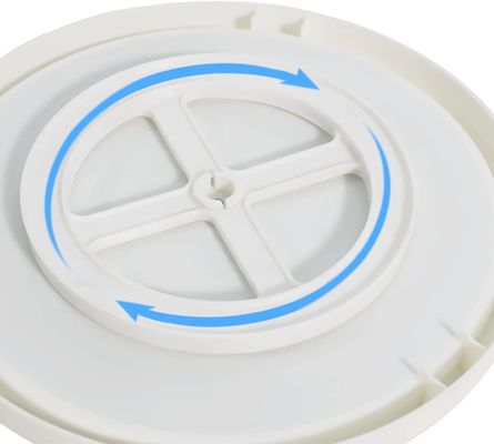 Organizador de placas giratórias de plástico para cozinha para especiarias e colocação de frutas