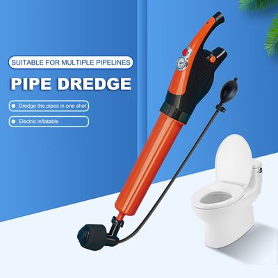 Dredagem de tubos de drenagem de pistão elétrico para limpeza de obstruções de banheiros e chuveiros