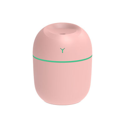 Umidificador de ar portátil de ultra-som de 220 ml com lâmpada noturna LED e difusor de aroma USB