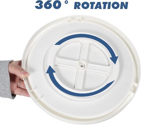 2 camadas de especiarias de cozinha e rack de armazenamento rotativo para fácil acesso a especiarias e artigos de higiene