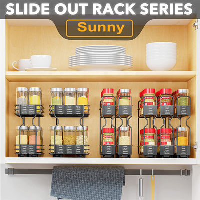 Organize sua casa de banho de forma eficiente com 2 camadas de organizador de rack de especiarias deslizante