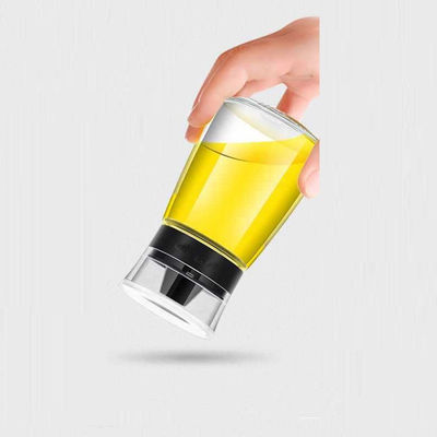 Garrafa de óleo de vidro transparente 170ml Set de frasco de spray de óleo de vinagre para utensílios de cozinha 425g