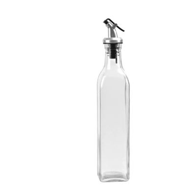 Quadrado Calcio Na Vinagre de Vidro Dispensador de azeite de oliva Botella com bico O Ultimate Kitchen Essential