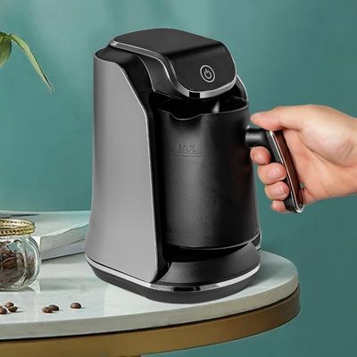 Máquina de café turca elétrica de serviço único com filtro reutilizável e placa de aquecimento
