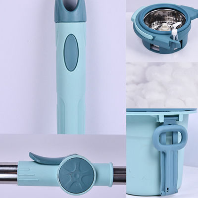 Promoção Balde de esfregão giratório de 360 graus com material de microfibra de aço inoxidável PP