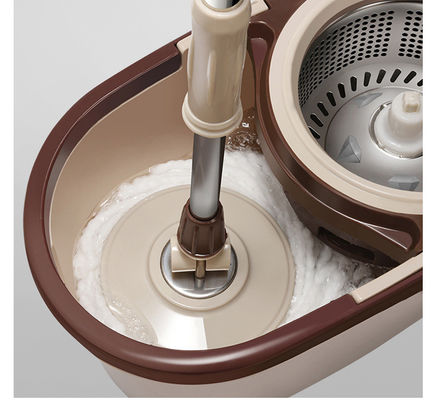 Wringer de aço inoxidável 360 Spin Easy Clean Cyclone Set de esfregão e balde de limpeza de piso