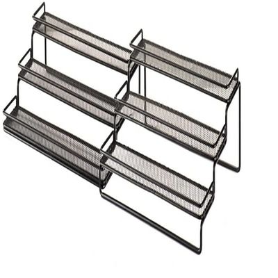 Tipo de cozinha de pé Banheiro Sala de estar Balcão 3 camadas Estante de especiarias retrátil