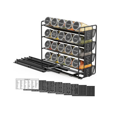 Organizador de especiarias prático de 4 camadas para armários e organização de cozinha
