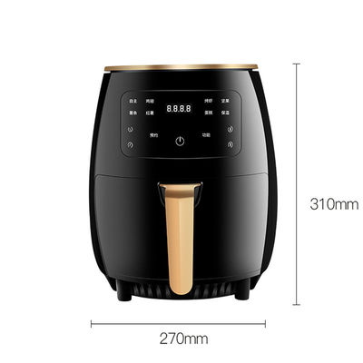 Potes de frigorífico de ar multifuncionais de capacidade de 1400W 6L personalizados para fazer alimentos fritos