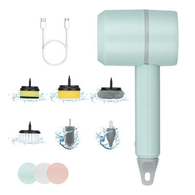 Escova de limpeza elétrica para limpeza sustentável de cozinha e banheiro USB recarregável