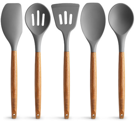Conjunto de utensílios de cozinha de alta temperatura para cozinha 5 peças de silicone antiaderente