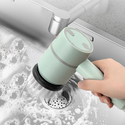 Escova de lavatório elétrico 6 em 1 Escova de banheira portátil para limpeza de banheiro e cozinha