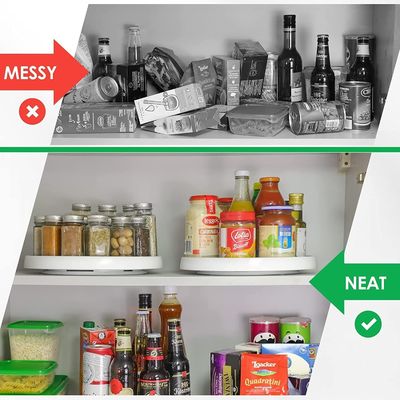 Pequeno estante antiderrapante de especiarias de plástico para cozinha