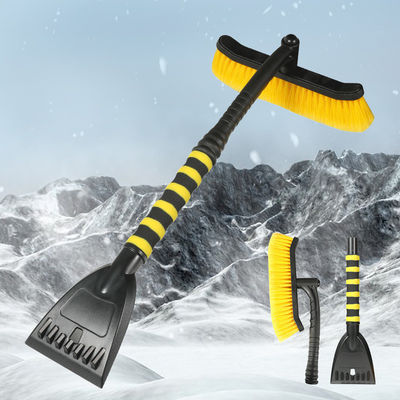 Escova de limpeza com pá desmontável multifuncional para desglaçamento e remoção de neve de automóveis
