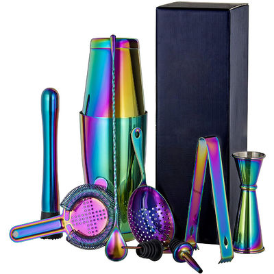 Conjunto de 11 peças de barman de design clássico, de 750 ml/600 ml para fabricação