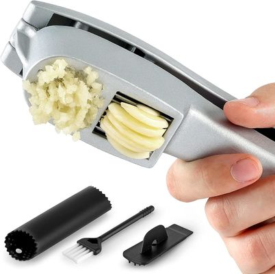 Amostra grátis 2 em 1 Pressão manual de alho Mincer Kitchen Garlic Chopper Slicer Portable Garlic Grinding Crusher Masher Maker Ferramentas de vegetais