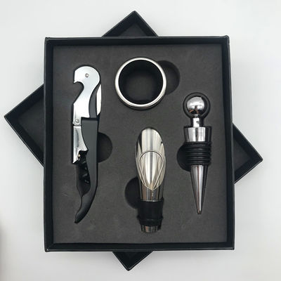 Acero inoxidável Red Seahorse Knife Gift Box Bar Tools Tipo Corkscrew Wine Opener Set