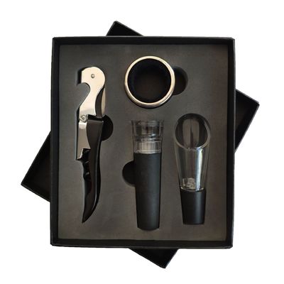 Acero inoxidável Red Seahorse Knife Gift Box Bar Tools Tipo Corkscrew Wine Opener Set