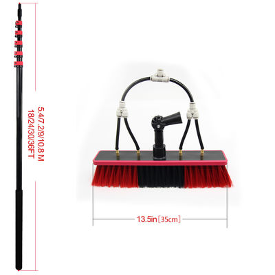 Limpeza doméstica Equipamento de lavagem de janelas vermelhas com spray de água x23 pincel