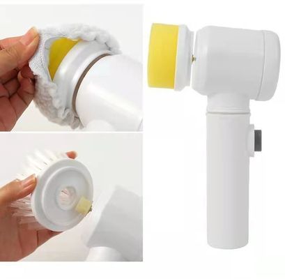 Escova de limpeza elétrica Branco 138G USB recarregável para limpeza de azulejos de banheira de cozinha