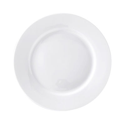 Placas de jantar em cerâmica branca para colecção de louça de restaurante