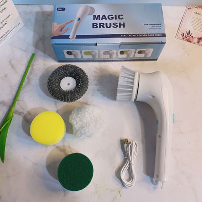 Esfregão Esponja Estilo 5 em 1 Esfregão de limpeza Esfregão elétrica de rotação para cozinha e banheiro