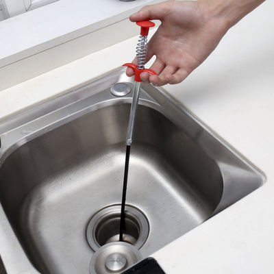 60cm Lavatório de limpeza de tubulação e esgoto Toalha de desobstrução de ferramenta com alça