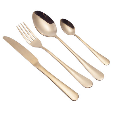 193G utensílios a granel ouro revestido de aço inoxidável talheres conjunto de cozinha garfo colher de faca