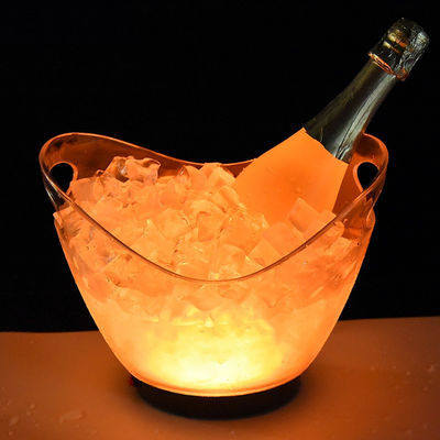Barris de gelo Tongs Tipo grande recipiente de cerveja de plástico com alças e iluminação LED