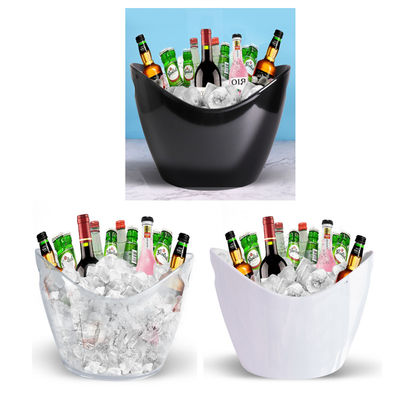 8L LED Acrílico plástico balde de gelo estilo de design moderno para a festa Bar baldes Tongs Tipo