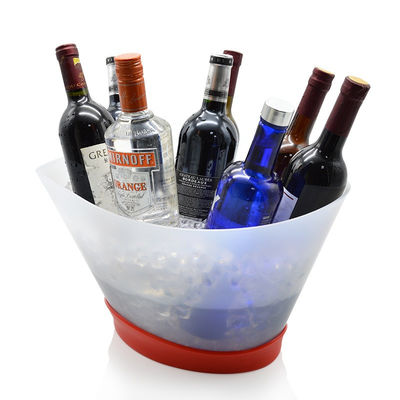 12L recarregável Light Up Painting Laser LED Balde de gelo para champagne e garrafa de vinho